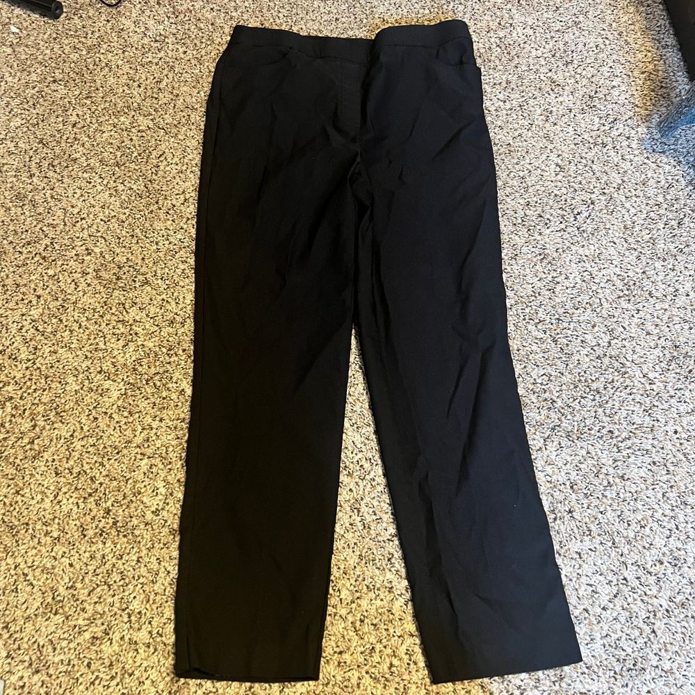 Alfred Dunner Classic Black Dress Pants Straight Leg Professional Wear‎ Size 8